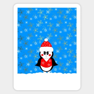 CHRISTMAS Penguin Winter Wonderland Sticker